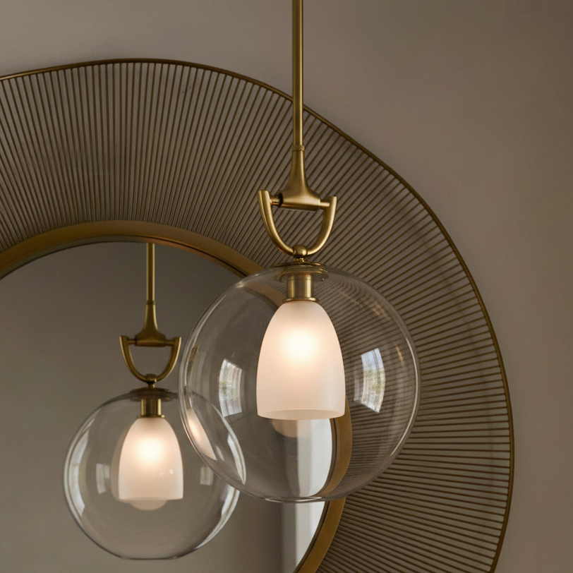 Estribo Pendant Clear Glass
