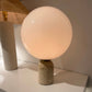 Orb Table Lamp Travertine