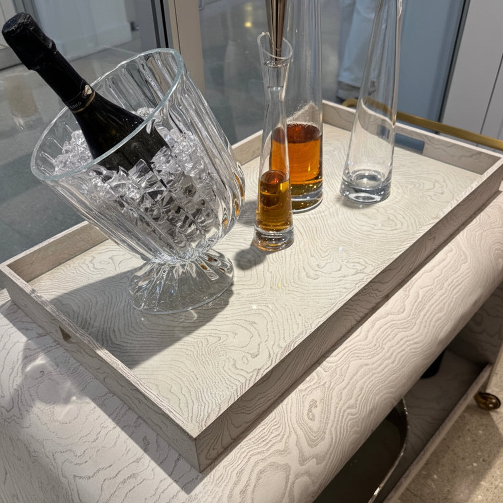Baxter Tray White Burl