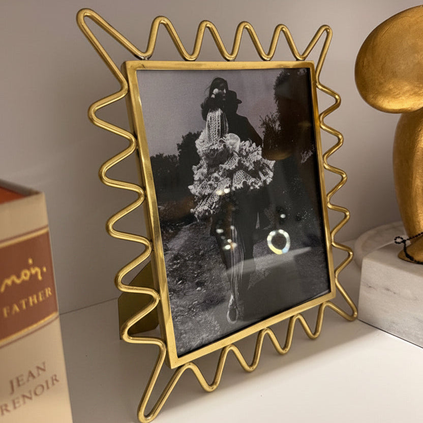 Ric Rac Picture Frame Gold