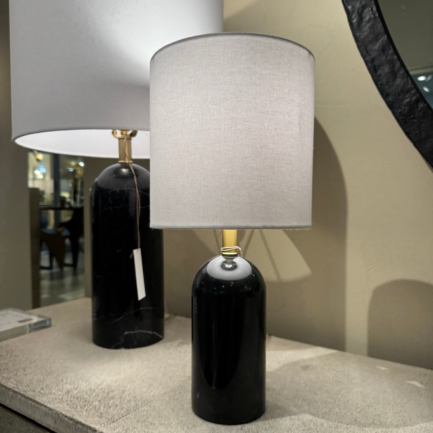 Callanish Marble Lamp Black