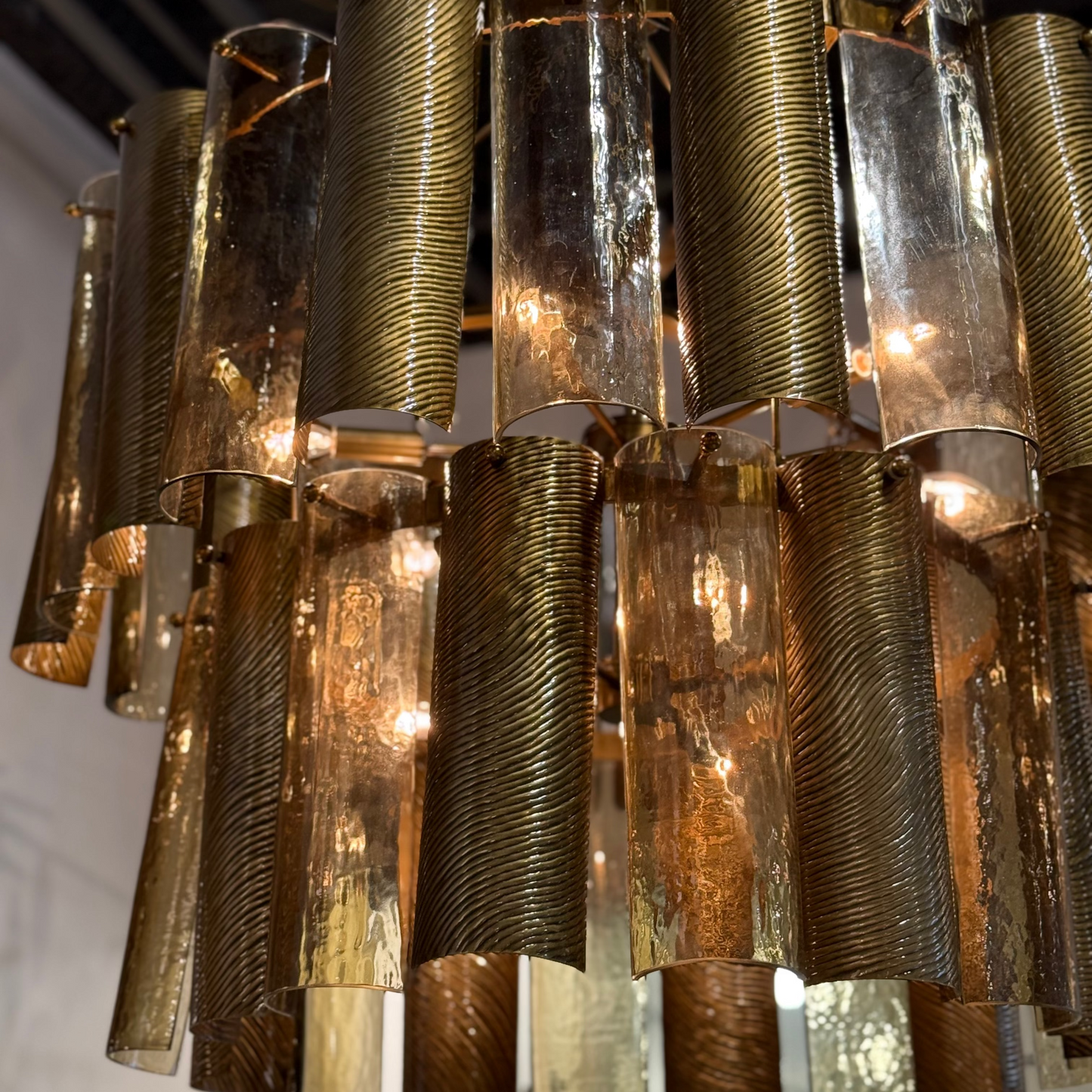 Faramond Chandelier Vintage Brass