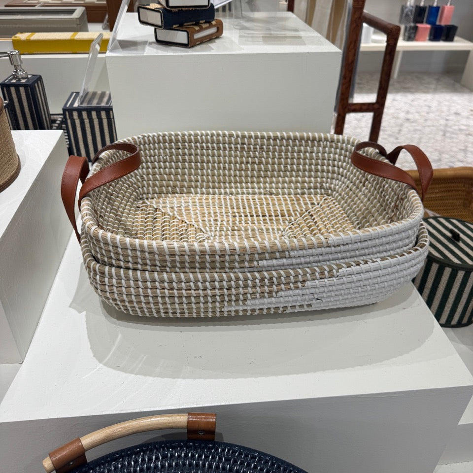 Olinda Storage Basket Set White Natural