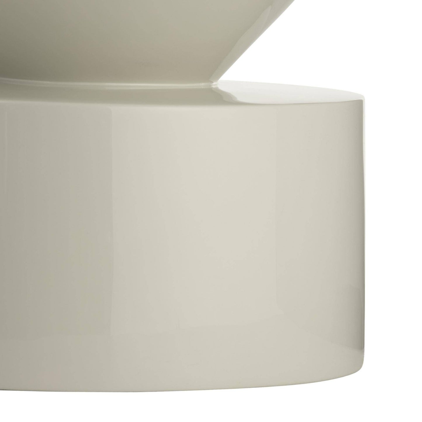 Uma Accent Table Ivory Lacquer
