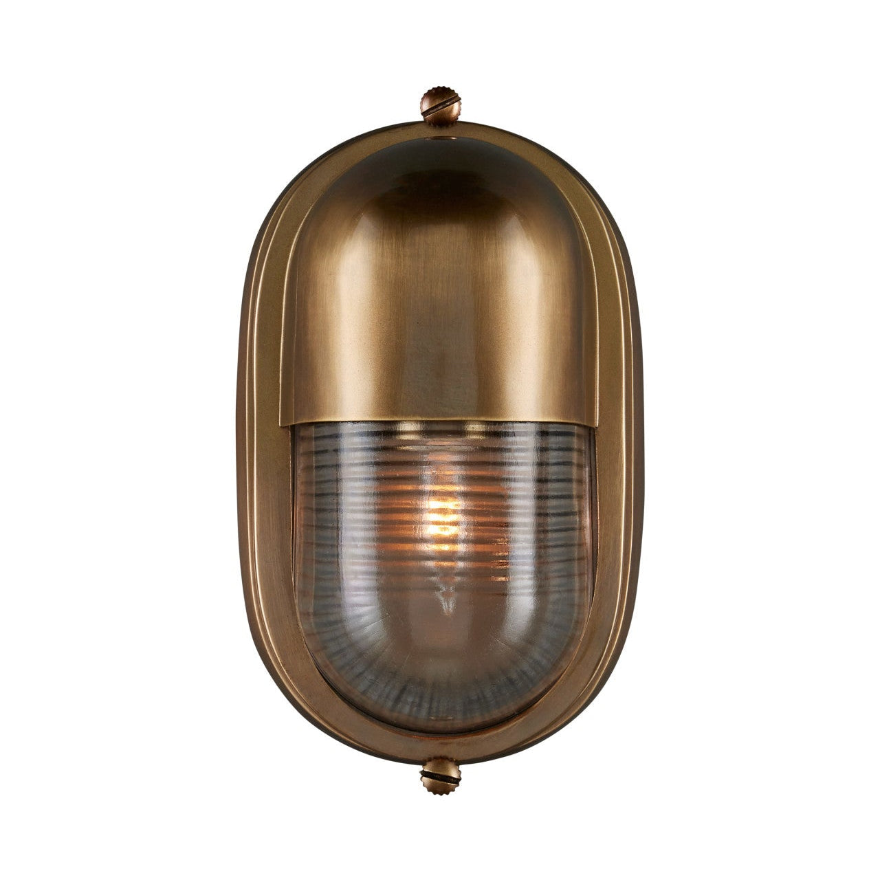 Maritime Outdoor Wall Sconce Antique Brass