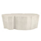 White textured ottoman on a white background