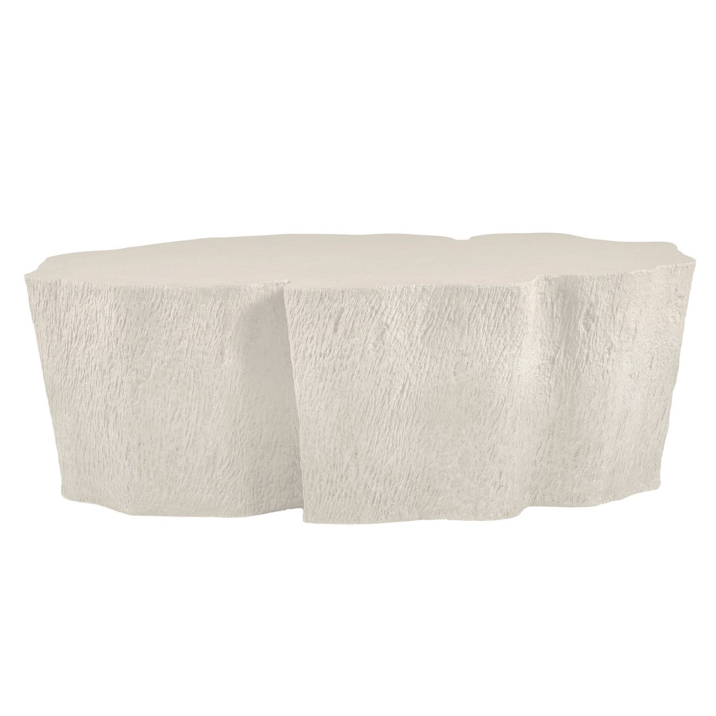 Beige ottoman on a white background