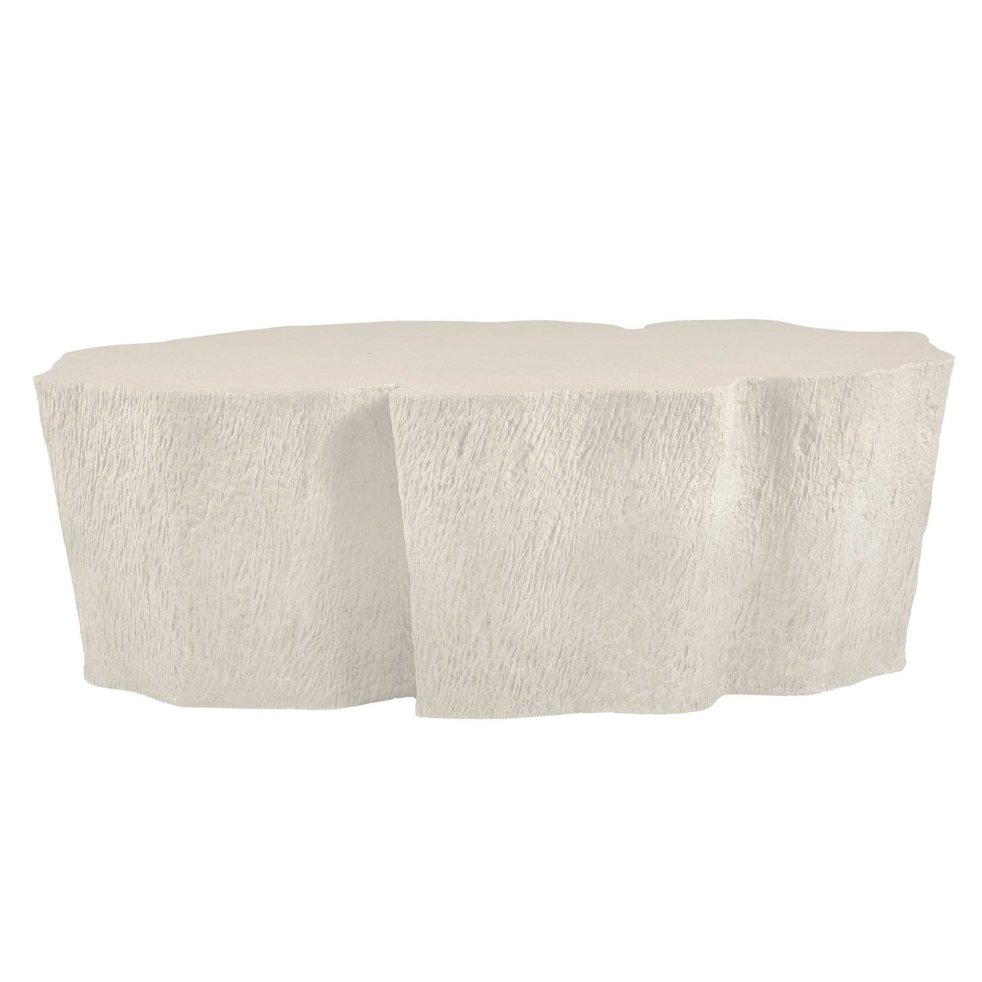 Beige ottoman on a white background