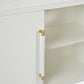 Fergus Buffet White Raffia and Gold