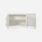 Fergus Buffet White Raffia and Gold