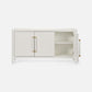 Fergus Buffet White Raffia and Gold