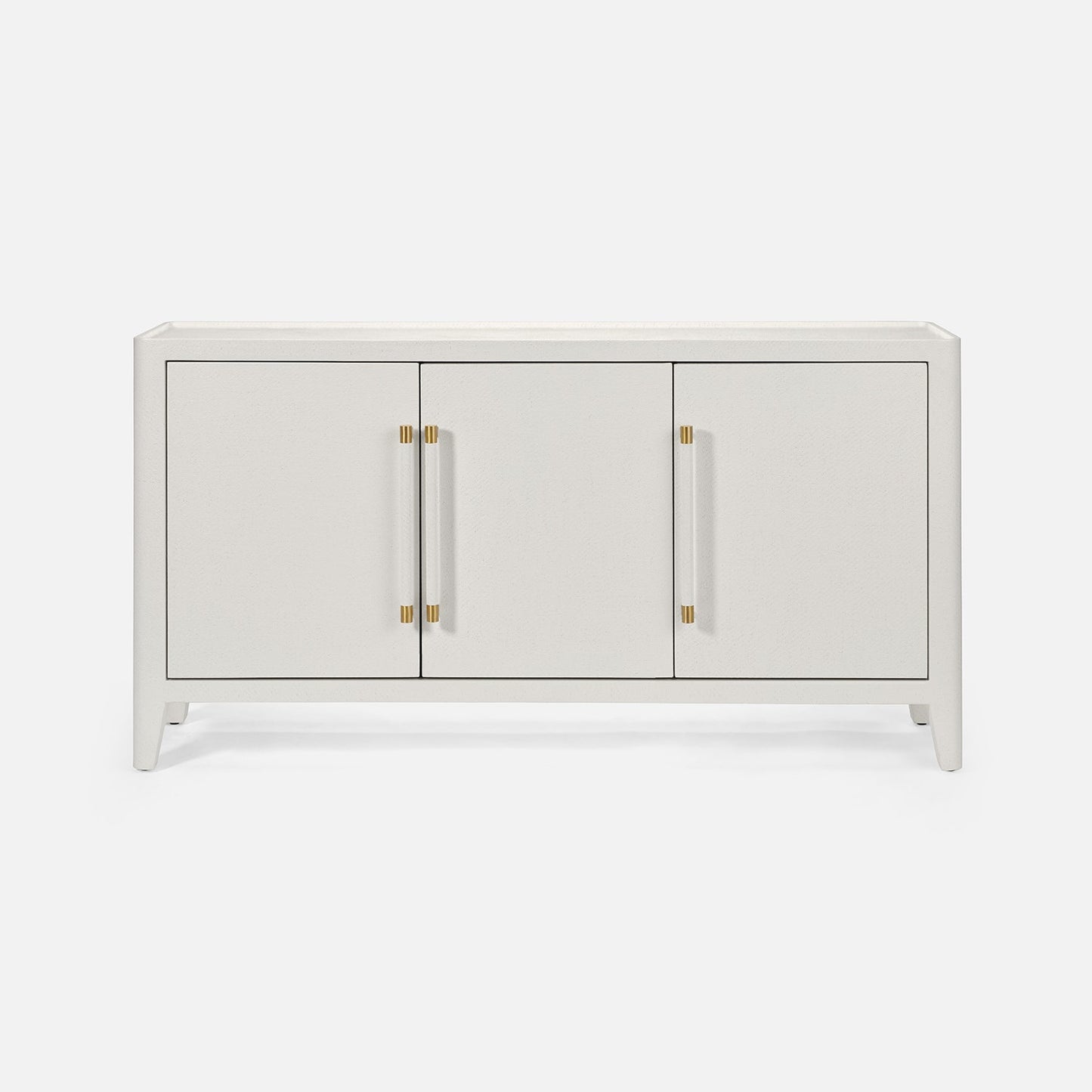 Fergus Buffet White Raffia and Gold
