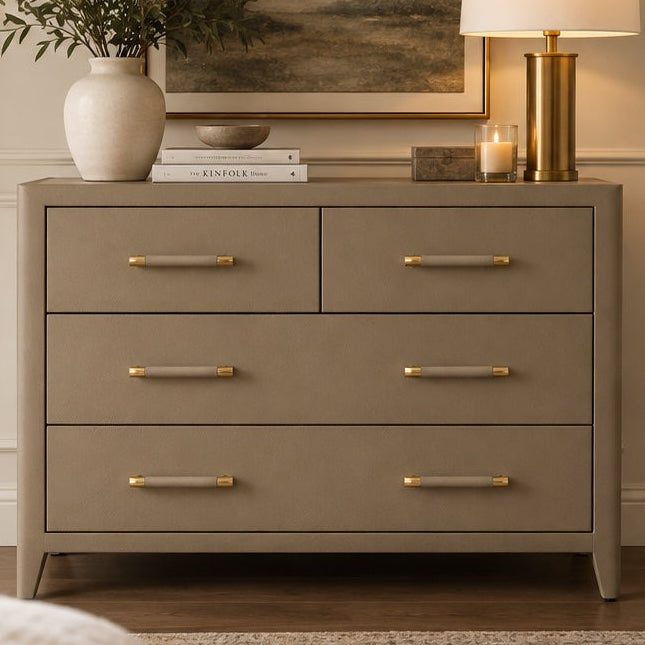 Fergus 48" Dresser Taupe Raffia