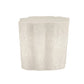 Textured white container on a white background