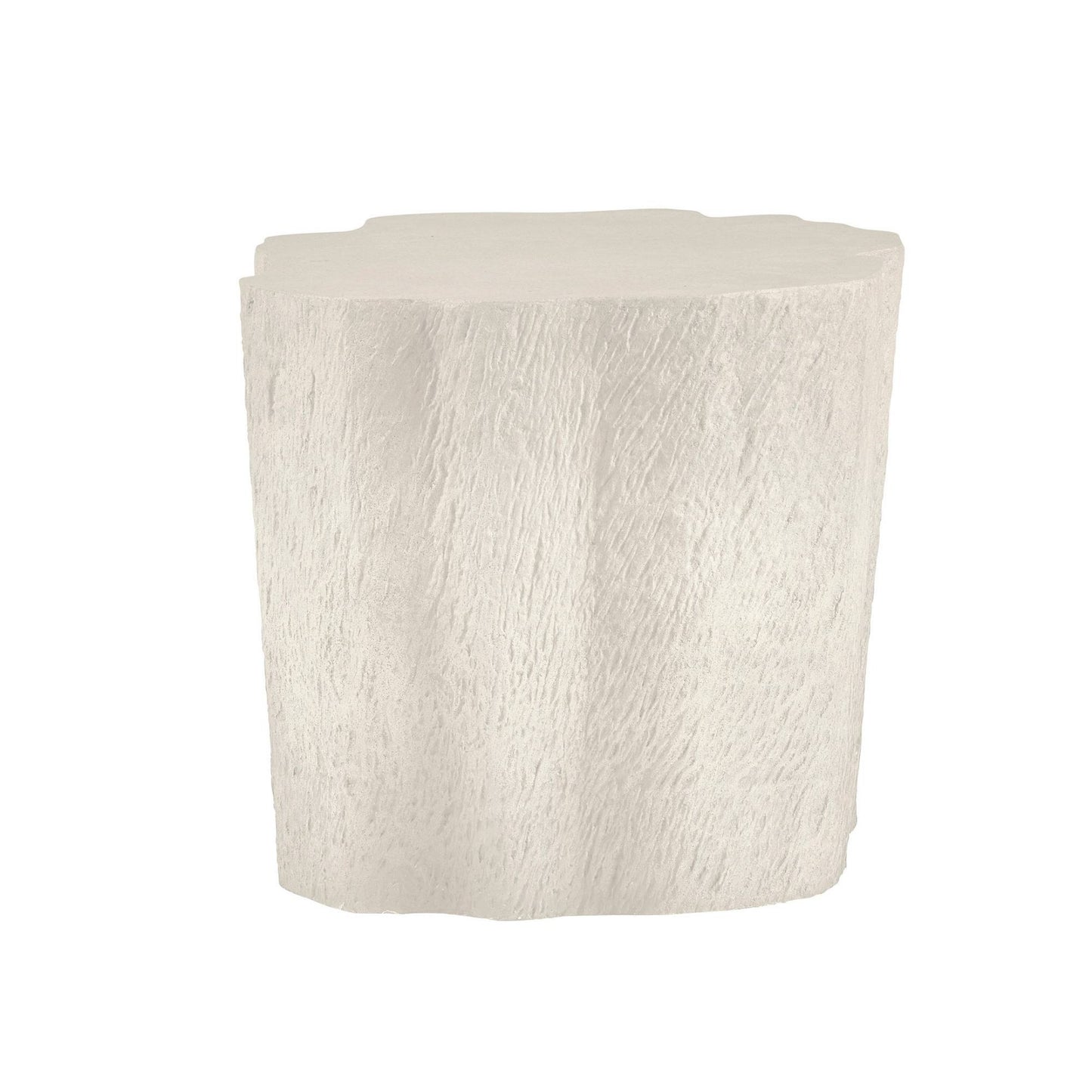Textured white container on a white background