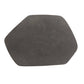 Hexagonal gray stone on a white background