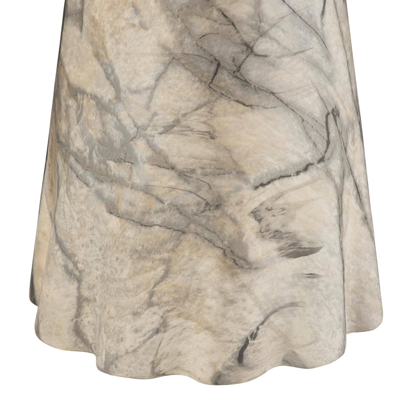 Marble-patterned skirt on a white background