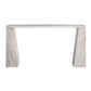 Marble console table on a white background