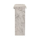 Antonine Console White Faux Marble