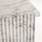 Antonine Console White Faux Marble