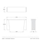Antonine Console White Faux Marble