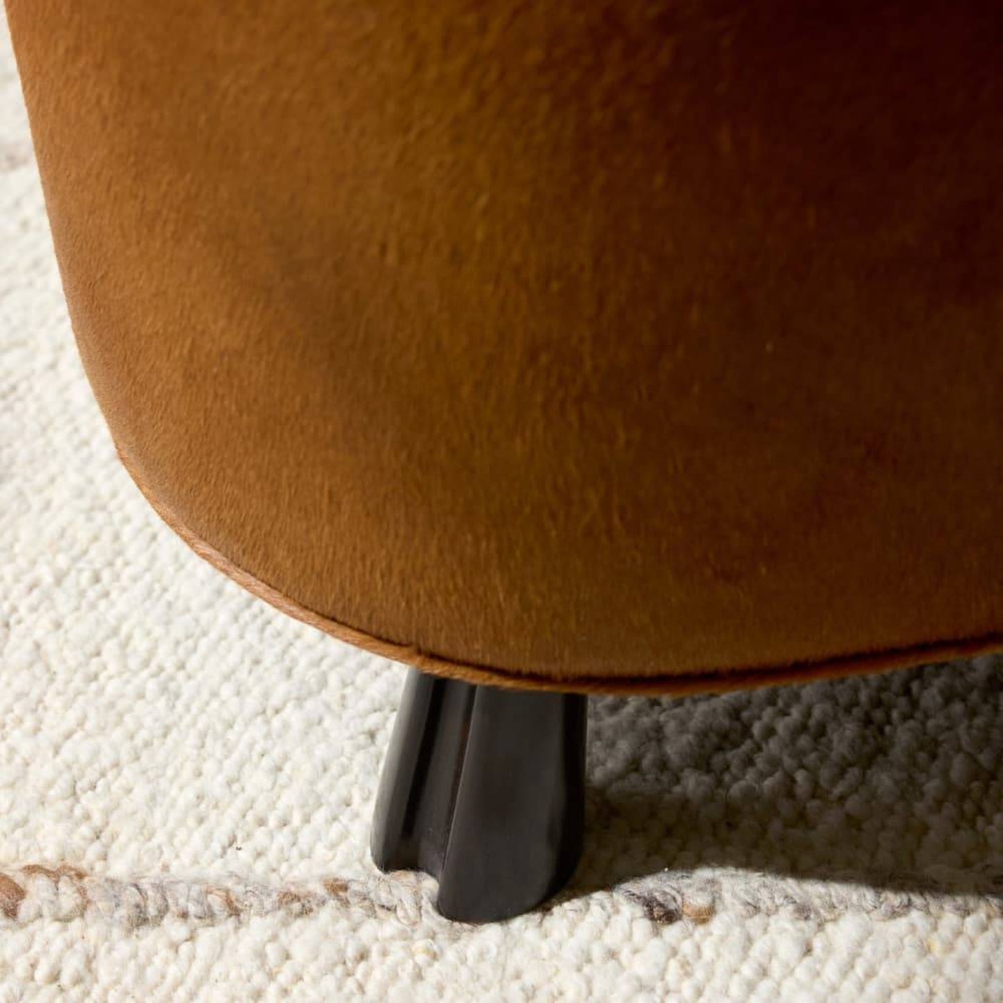Koda Ottoman Brown Hide