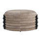 Titus Ottoman Taupe Suede