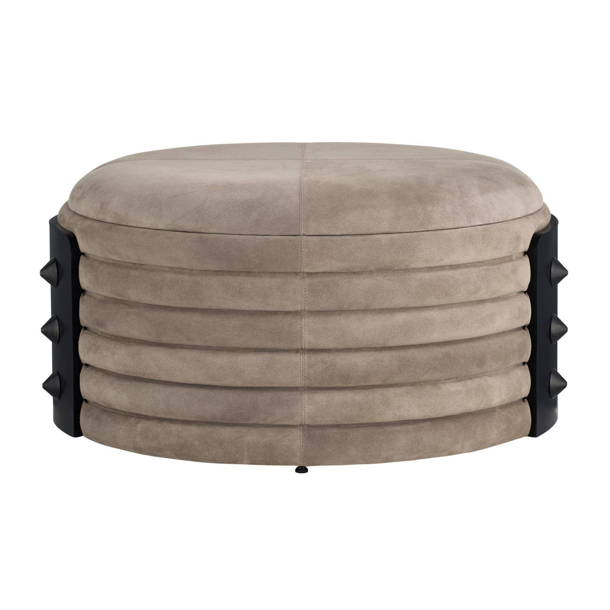 Titus Ottoman Taupe Suede
