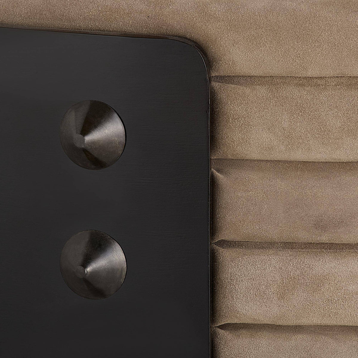 Titus Ottoman Taupe Suede