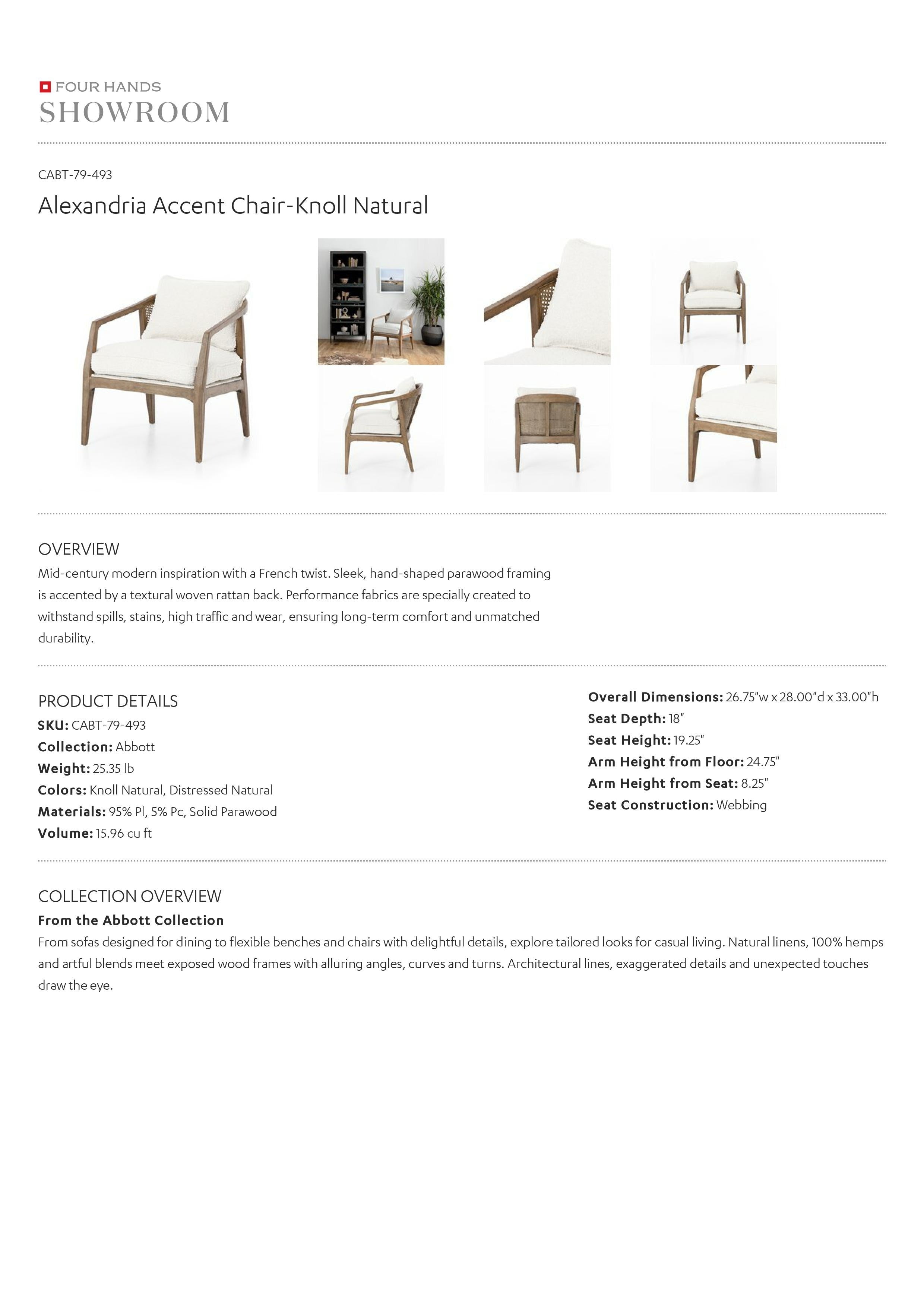 Alexandria discount accent chair