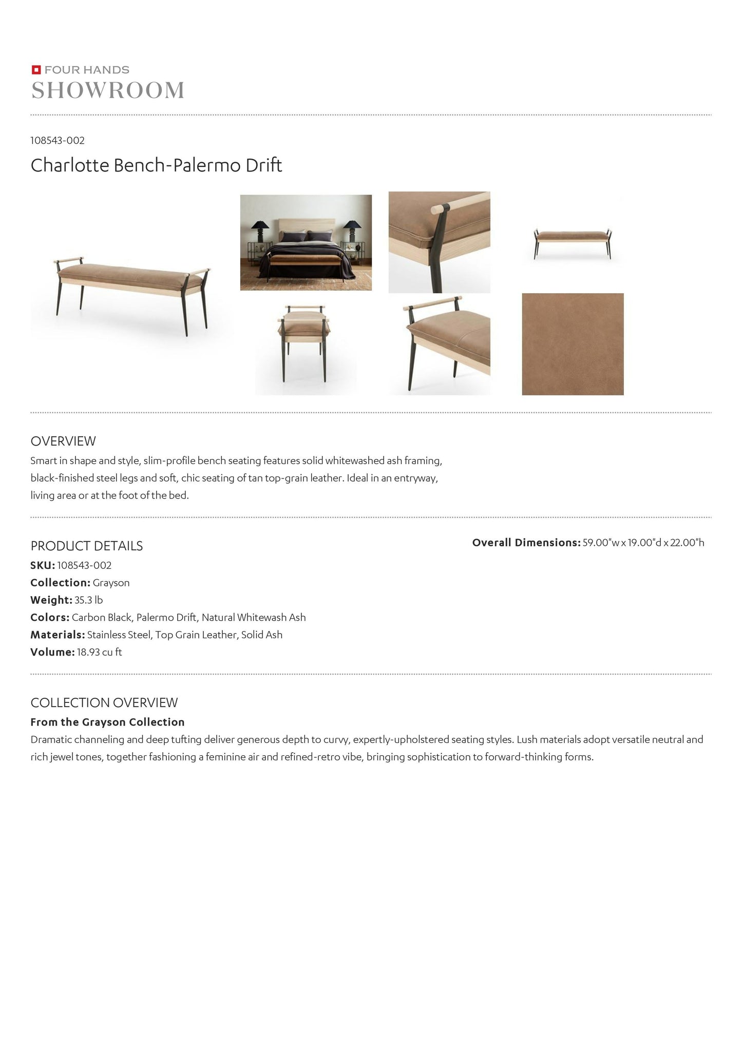 four hands charlotte bench palermo drif tearsheet