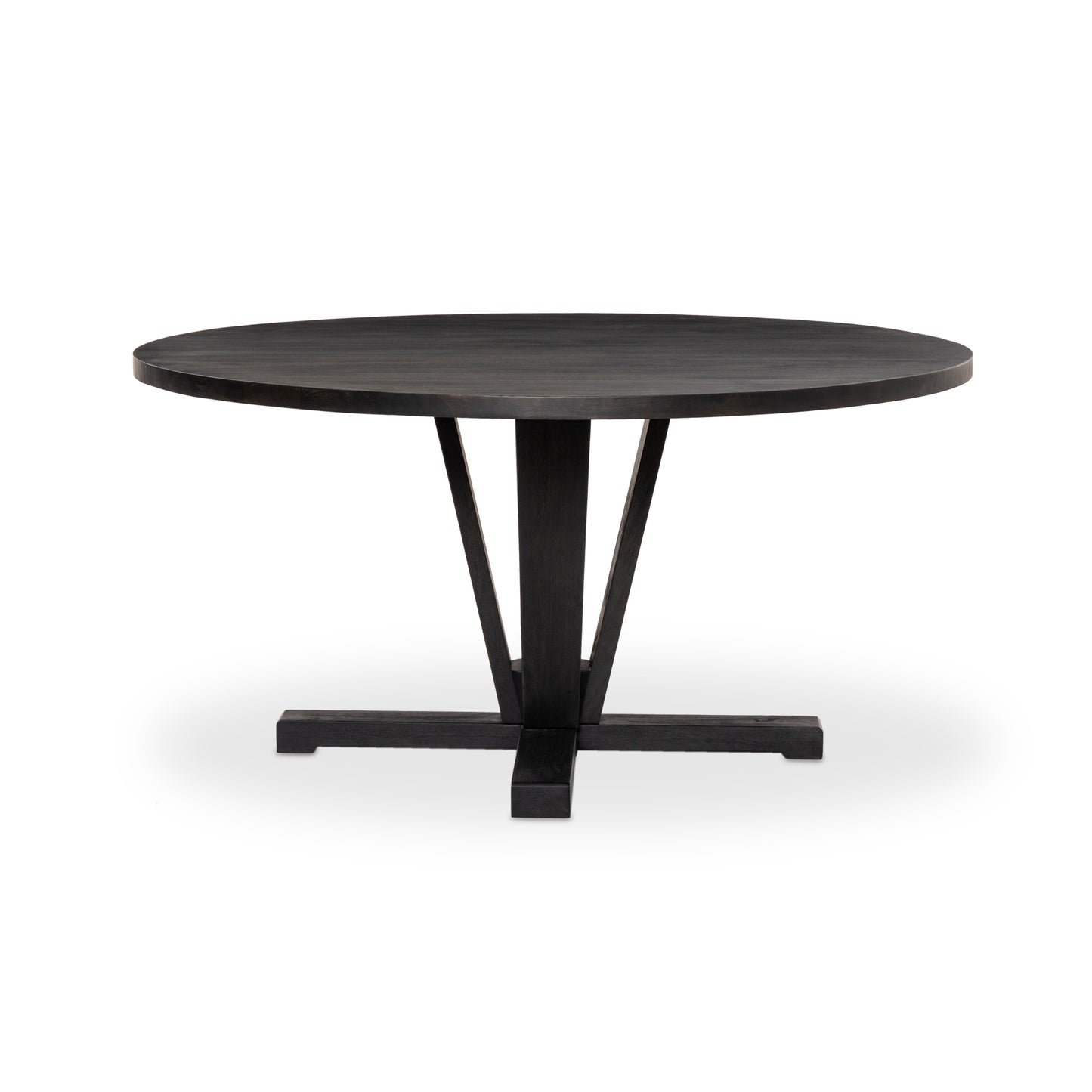 four hands cobain dining table black angle
