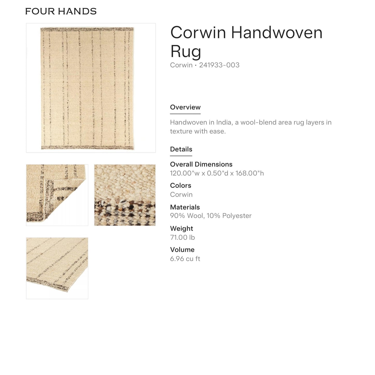 four hands corwin rug tearsheet 10x14