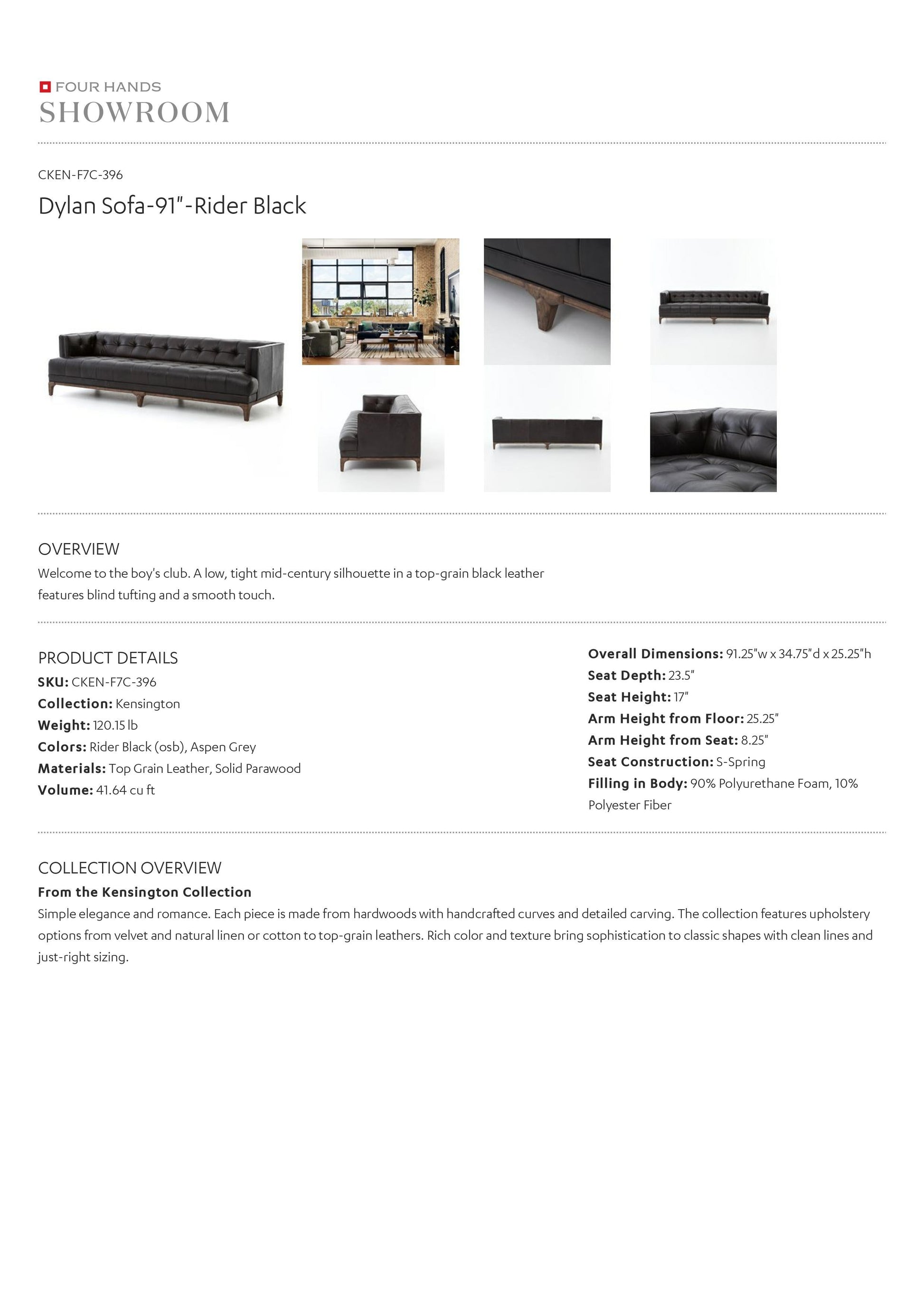 four hands dylan leaher sofa rider tearsheet