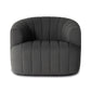 four hands elliana swivel chair charcoal front