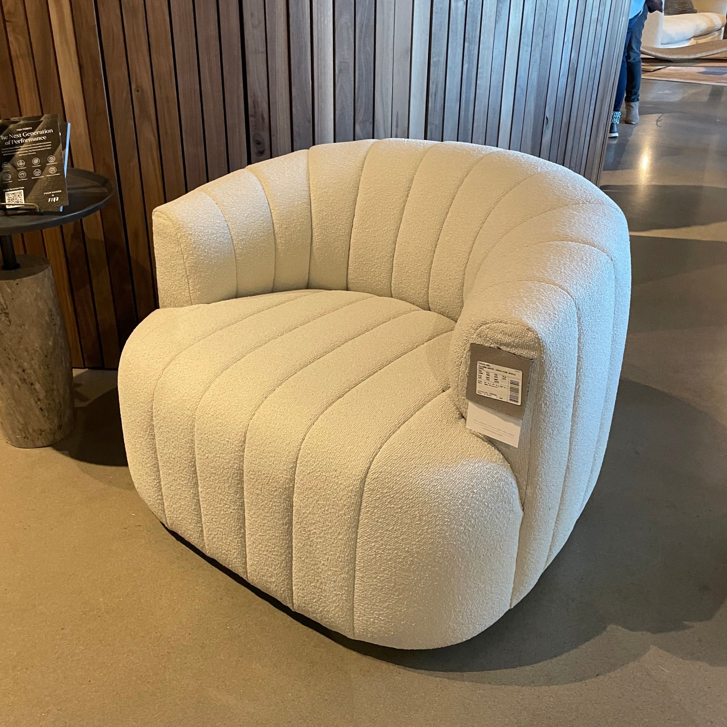 Four Hands Elliana Swivel Chair Natural Boucle – CLAYTON GRAY HOME