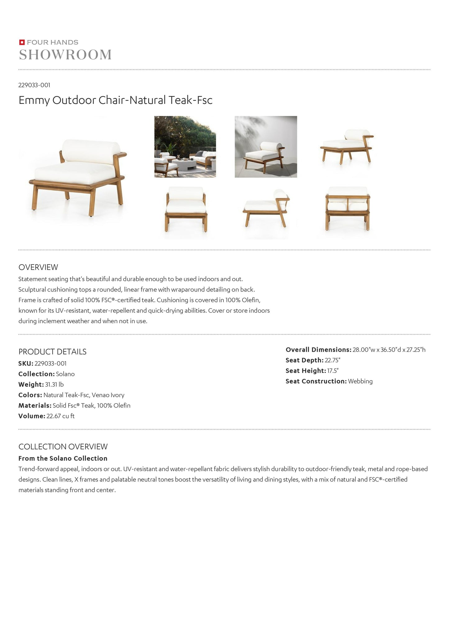 four hands emmy outdoor chair tearsheet