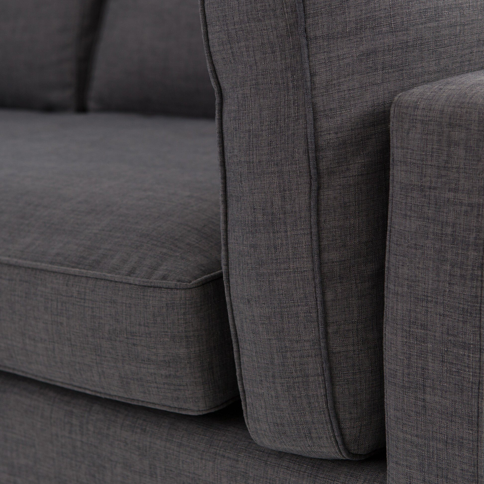 four hands grammercy sofa charcoal detail