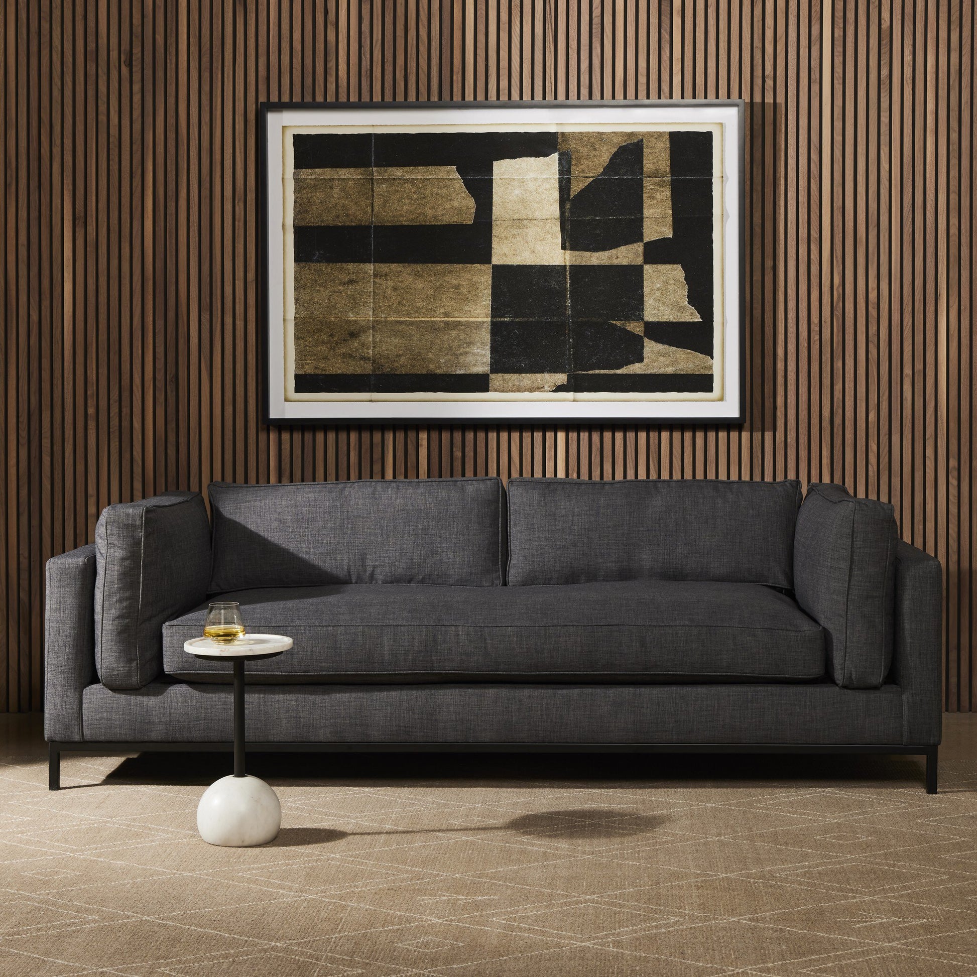 four hands grammercy sofa charcoal styled