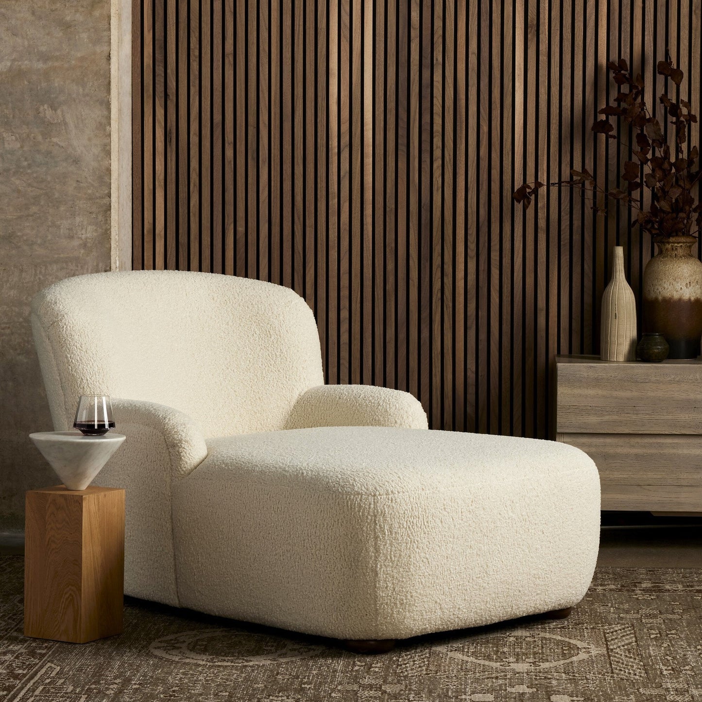 four hands kadon chaise lounge natural styled