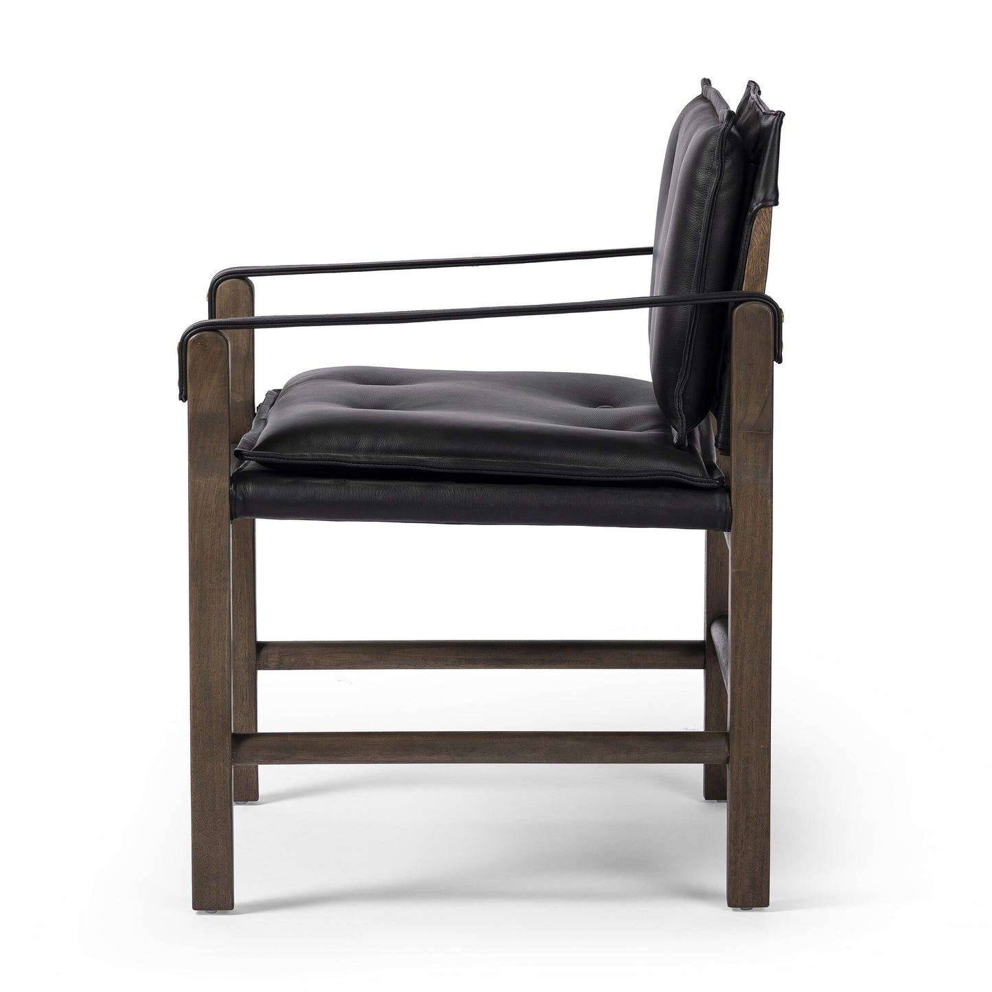 four hands lenz dining chair black side