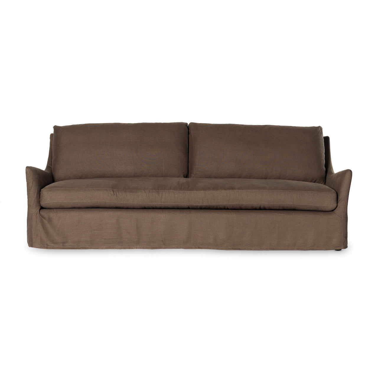 four hands monette slipcovered sofa coffee front