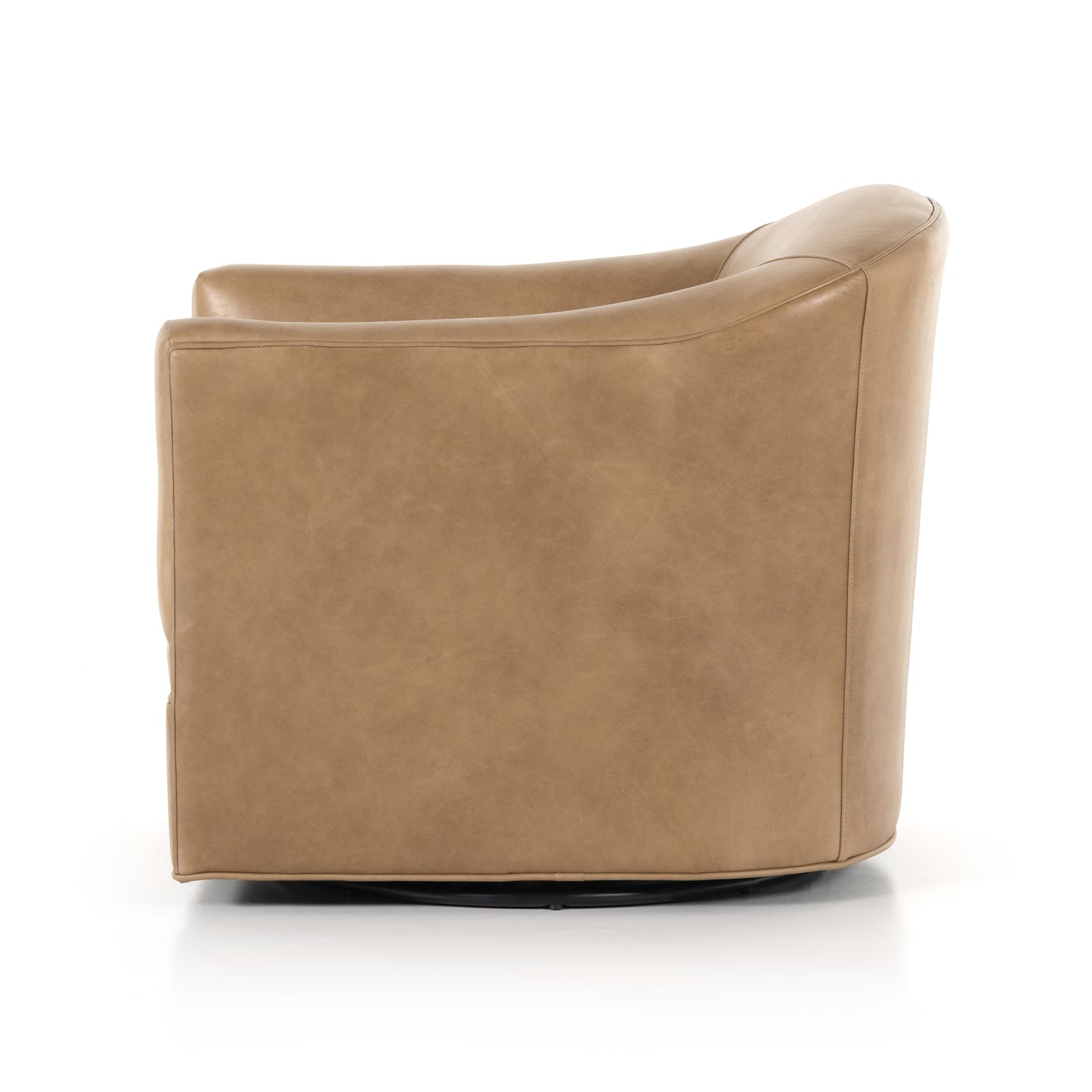 four hands quinton swivel taupe side