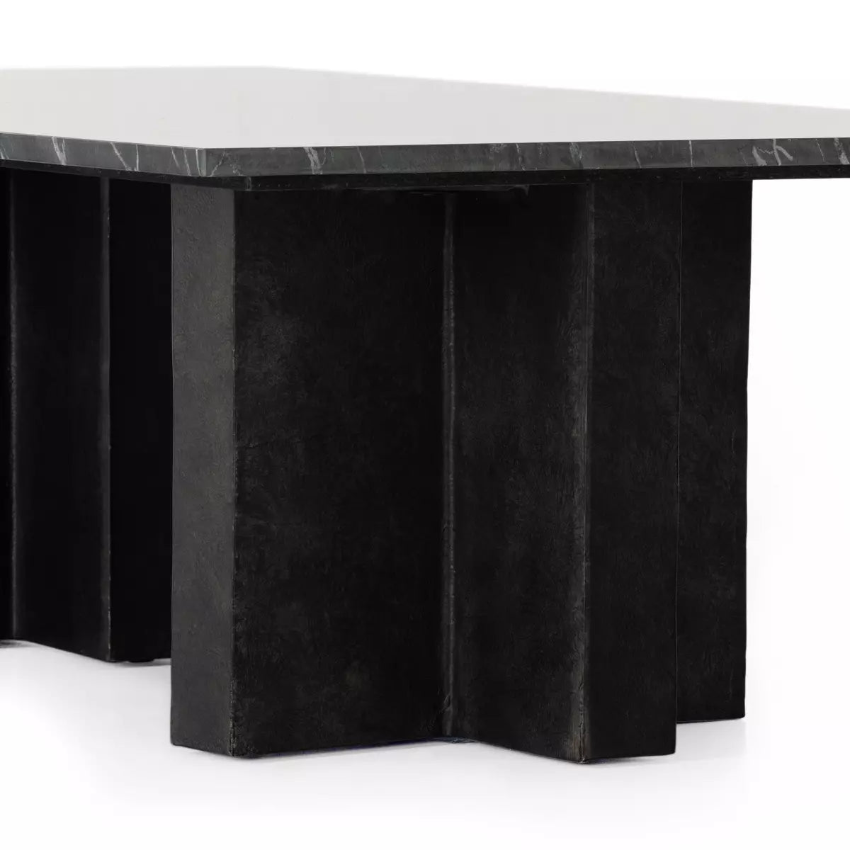 four hands terrell coffee table black leg