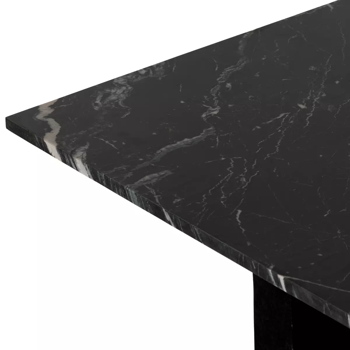 four hands terrell coffee table black marble