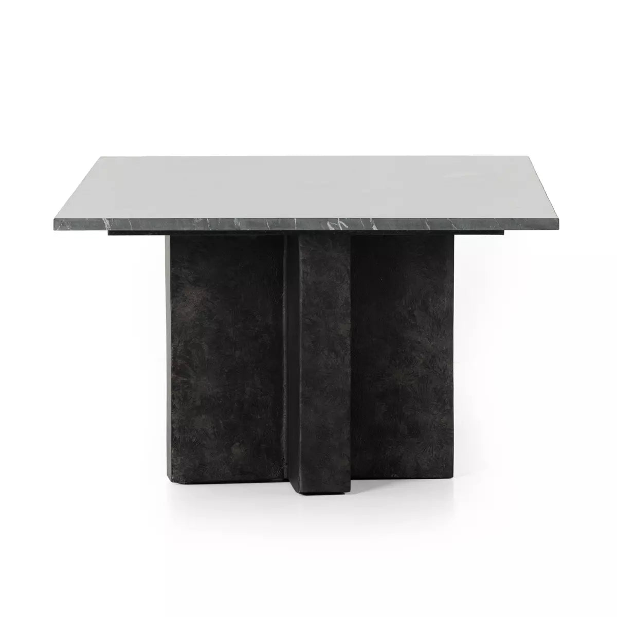 four hands terrell coffee table black side