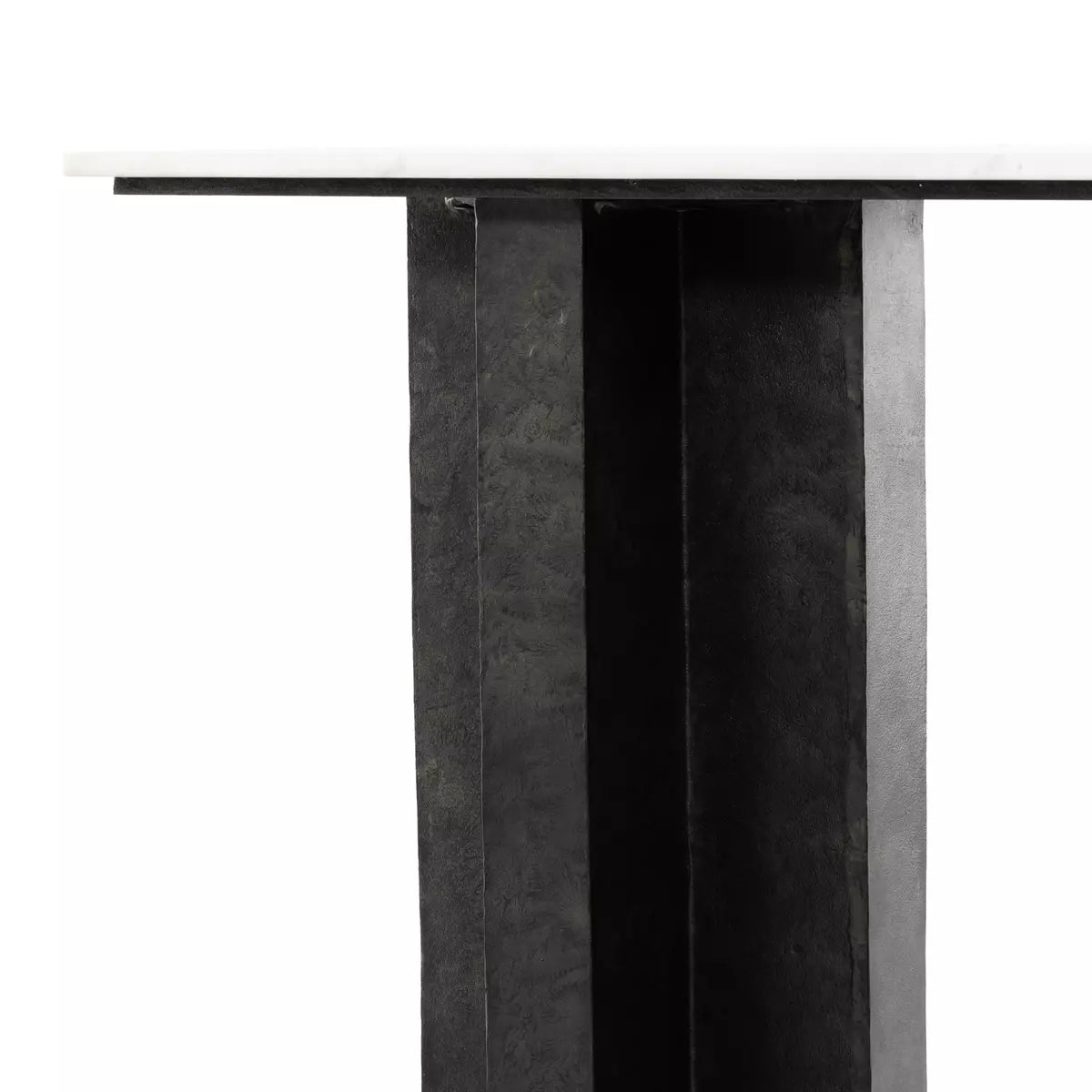 four hands terrell console table white detail