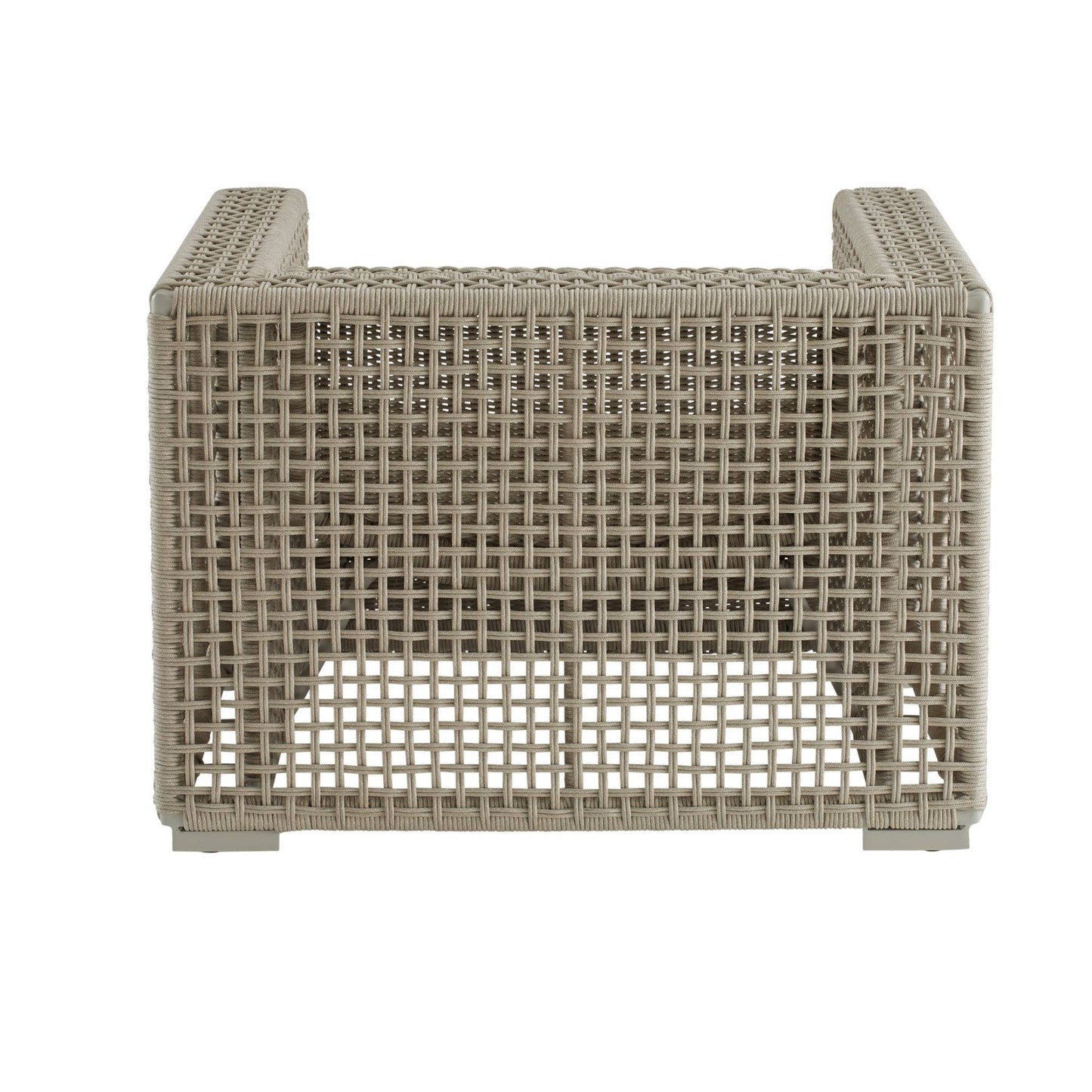 Guidry Outdoor Lounger Chair Rope Buff
