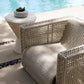 Guidry Outdoor Lounger Chair Rope Buff