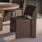 Veneto Outdoor Dining Chair Charcoal Brown